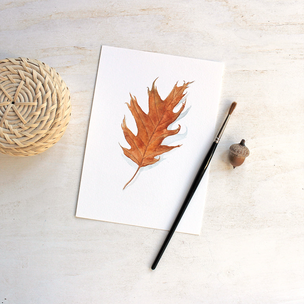 Oak Tree Drawing Note Cards, 4x6