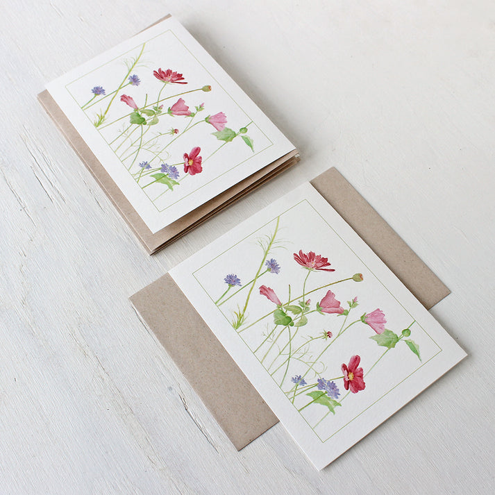 Wildflowers Note Cards - Set of 5 – Trowel and Paintbrush